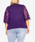 Фото #1 товара Plus Size Embroidered Angel Top