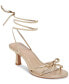 Фото #1 товара Women's Maison Ankle-Tie Bow Kitten-Heel Dress Sandals