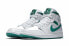 Фото #4 товара Кроссовки Nike Air Jordan 1 Mid White Mystic Green (Белый, Зеленый)