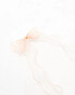 ASOS DESIGN hair clip with organza frill bow detail in pink