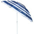 Пляжный зонт Aktive Синий/Белый Алюминий Сталь 200 x 198 x 200 cm (6 штук)