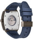 Salvatore Men's Swiss Automatic Blue Rubber Strap Watch 42mm