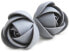 Grey flower earrings puzetky