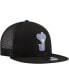 ფოტო #4 პროდუქტის Men's Black Batman 9FIFTY Snapback Trucker Hat