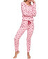 ფოტო #1 პროდუქტის Women's Muriel Pajama Long-Sleeve Top & Legging Pajama Set