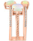 ფოტო #3 პროდუქტის EFFY® Ethiopian Opal (1-1/2 ct. t.w.) & Diamond (1/5 ct. t.w.) Triple Row Statement Ring in 14k Rose Gold