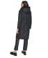 Фото #2 товара Women's Hooded Faux-Shearling Trim Coat