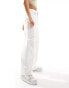 Фото #4 товара Cotton On original classic wide leg jeans in white denim