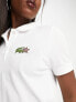 Фото #3 товара Lacoste x Stranger Things logo polo shirt in white