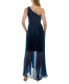 ფოტო #2 პროდუქტის Women's Asymmetric One-Shoulder Pleated Organza Gown