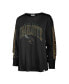 Фото #2 товара Women's Black Distressed Charlotte Hornets City Edition SOA Long Sleeve T-shirt