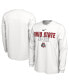 Фото #1 товара Men's White Ohio State Buckeyes On Court Long Sleeve T-shirt