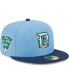 Фото #1 товара Men's Light Blue, Navy Detroit Tigers Green Undervisor 59FIFTY Fitted Hat
