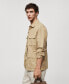 Фото #3 товара Men's Pocket Linen-Blend Jacket