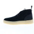 Фото #5 товара Clarks Desert Cup 26167868 Mens Black Suede Lace Up Chukkas Boots