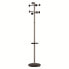 UNILUX Standing Coat Compueil Metal 8 Hangers With Umbrella Stand And Drip Tray Gray Rotating Head