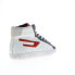 Фото #17 товара Diesel S-Leroji Mid Mens White Leather Lifestyle Sneakers Shoes