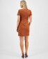 Фото #2 товара Women's Faux-Suede Sheath Dress