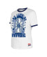 Women's White Los Angeles Dodgers Oversized Ringer T-Shirt