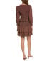 Фото #2 товара Nation Ltd Abby Demure Party Mini Dress Women's Brown L