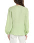 Lafayette 148 New York Layton Silk Blouse Women's S