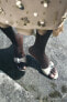 Фото #1 товара Кожаные туфли-мюли с пряжкой ZARA