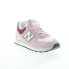 Фото #3 товара New Balance 574 U574OY2 Mens Pink Suede Lace Up Lifestyle Sneakers Shoes