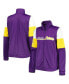 ფოტო #1 პროდუქტის Women's Purple Los Angeles Lakers Change Up Full-Zip Track Jacket