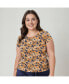 ფოტო #1 პროდუქტის Plus Size Sadie Swim Top