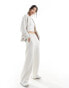 Фото #2 товара Abercrombie & Fitch relaxed straight leg jogger co-ord in white sand