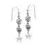 DIVE SILVER Seashell And Starfish Long Hook Earring