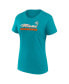 ფოტო #4 პროდუქტის Women's Miami Dolphins Risk T-Shirt Combo Pack