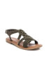 ფოტო #1 პროდუქტის Women's Braided Strap Flat Sandals By Green