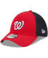 ფოტო #1 პროდუქტის Men's Red Washington Nationals Team Neo 39THIRTY Flex Hat