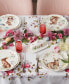 Фото #3 товара Butterfly Meadow Bunny Accent Plates, Set of 4