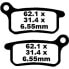 Фото #1 товара EBC FA-TT Series Carbon Fiber FA357TT Brake Pads