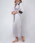 ფოტო #3 პროდუქტის Women's Silky Stretch Satin Long Robe with Lace Trims