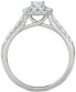 ფოტო #3 პროდუქტის Diamond Halo Bridal Set (1 ct. t.w.) in 14k White, Yellow or Rose Gold