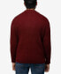 ფოტო #2 პროდუქტის Men's Ribbed Mock Neck Quarter-Zip Sweater