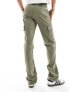 ASOS DESIGN Tall slim cargo with pockets in khaki