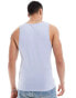 ASOS DESIGN muscle fit vest in light blue Вечерний, L - Chest 42 - фото #4