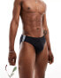 Emporio Armani Bodywear logo tape swim briefs in black