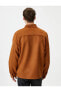 Фото #10 товара Gömlek Ceket Süet Görünümlü Slim Fit Cep Detaylı Düğmeli