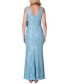 Фото #2 товара Petite Sequined Embroidered Gown