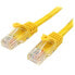 Фото #1 товара StarTech.com Cat5e Ethernet Patch Cable with Snagless RJ45 Connectors - 7 m - Yellow - 7 m - Cat5e - U/UTP (UTP) - RJ-45 - RJ-45