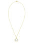 ფოტო #2 პროდუქტის Diamond Accent Gold-plated Map Pendant Necklace