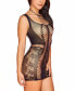 Фото #2 товара Women’s One Sized Sheer Hosiery 1PC Halter Cutout Chemise Lingerie