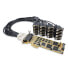 StarTech.com 16-Port Low-Profile Serial Card - RS232 - PCI Express - PCIe - Serial - Low-profile - PCIe 1.1 - RS-232 - Yellow