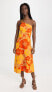 FAITHFULL THE BRAND Women's Soko Midi Dress, Surfs Up Floral Print, S
