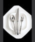 Фото #2 товара Lucca Faceted 20pc Flatware Set